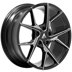 Armed Wheels Phantom Gloss Black Milled 18x8 +35 5x113mm 74.1mm