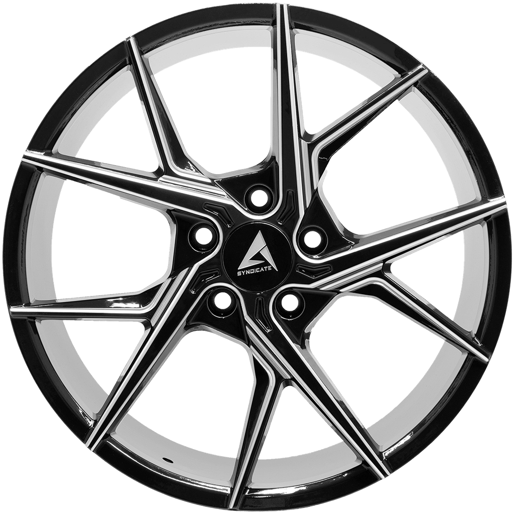 Armed Wheels Phantom Gloss Black Milled 18x8 +35 5x113mm 74.1mm
