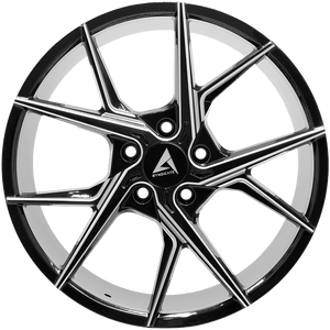 Armed Wheels Phantom Gloss Black Milled 18x8 +35 5x113mm 74.1mm