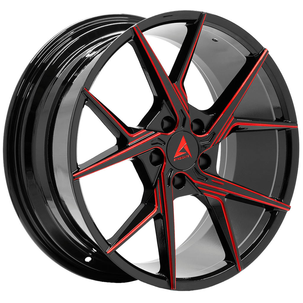 Armed Wheels Phantom Red Milled 18x8 +35 5x120mm 74.1mm