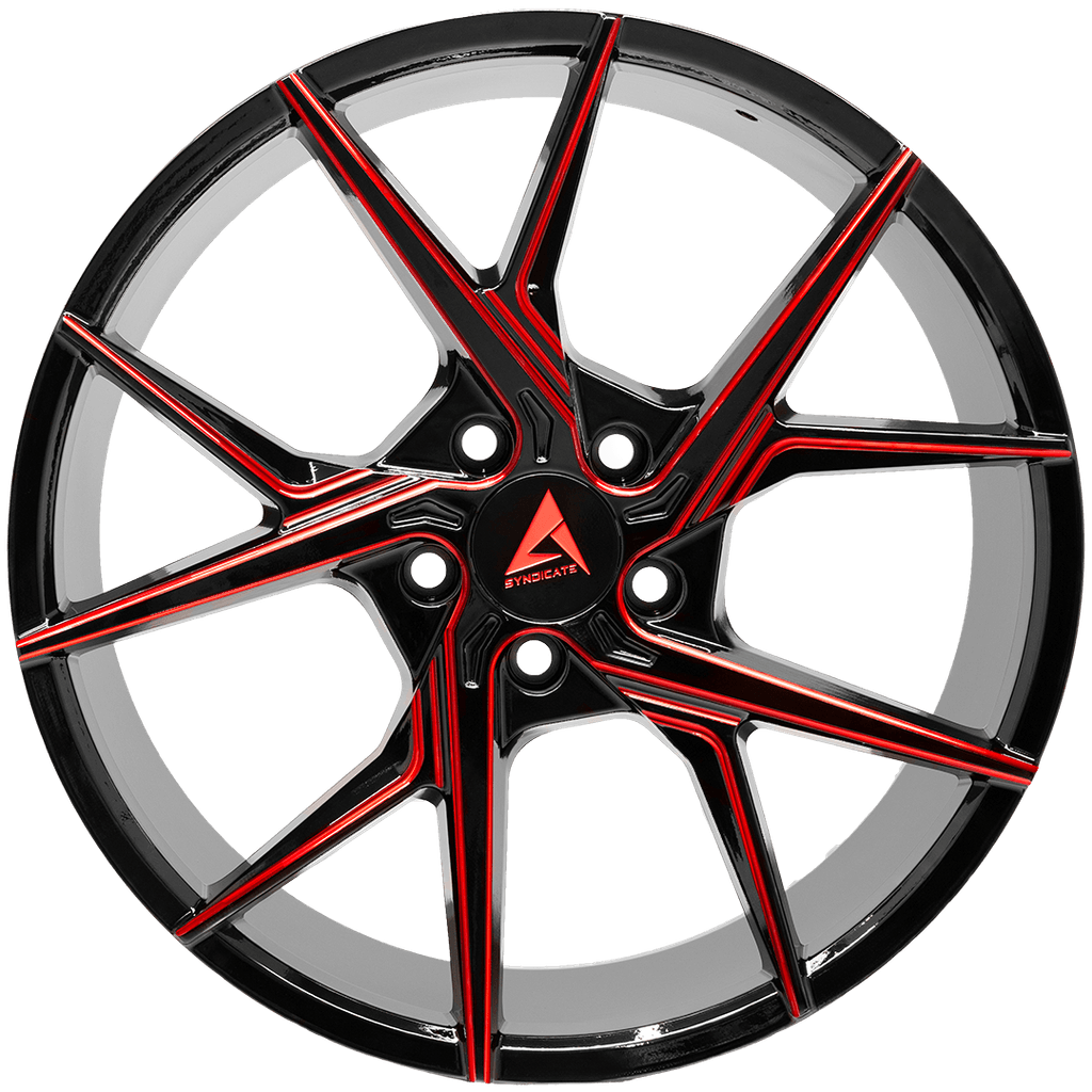 Armed Wheels Phantom Red Milled 18x8 +35 5x113mm 74.1mm