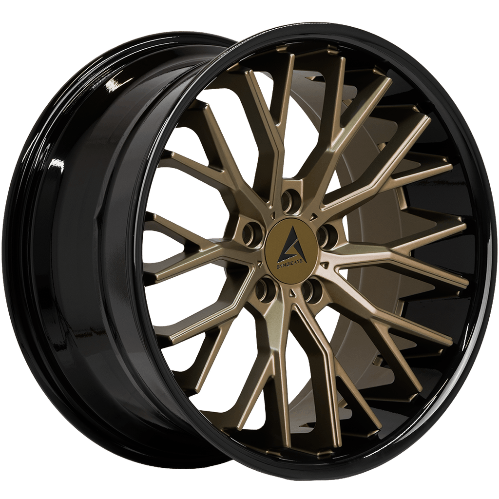 Armed Wheels Shank Matte Bronze Face + Gloss Black Lip 19x9.5 +40 5x113mm 74.1mm