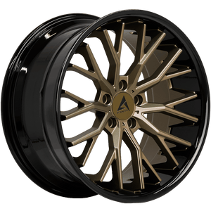 Armed Wheels Shank Matte Bronze Face + Gloss Black Lip 19x9.5 +40 5x113mm 74.1mm