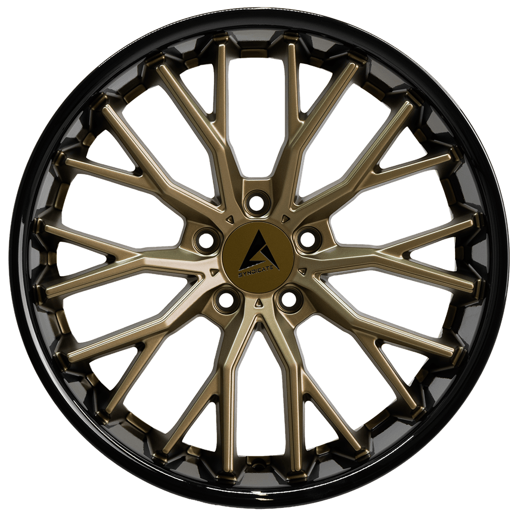 Armed Wheels Shank Matte Bronze Face + Gloss Black Lip 19x9.5 +40 5x109mm 74.1mm