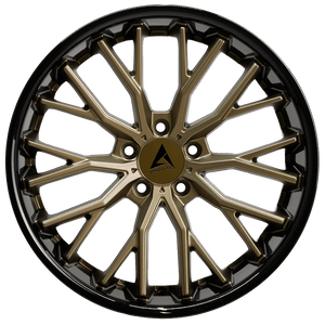 Armed Wheels Shank Matte Bronze Face + Gloss Black Lip 19x9.5 +40 5x120mm 74.1mm