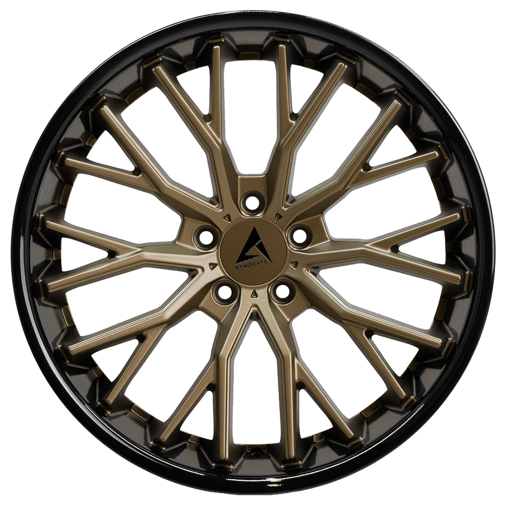 Armed Wheels Shank Matte Bronze Face + Gloss Black Lip 20x10.5 +45 5x120mm 74.1mm