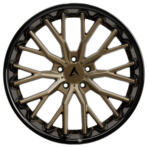 Armed Wheels Shank Matte Bronze Face + Gloss Black Lip 20x10.5 +45 5x120mm 74.1mm