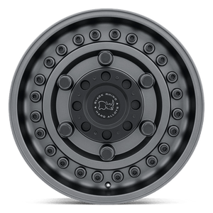 Black Rhino ARMORY Gun Black 17x9.5 -18 8x165.1mm 122.4mm - Wheelwiz