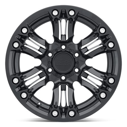 Black Rhino ASAGAI Matte Black & Machined W/ Stainless Bolts 20x9.5 -18 6x139.7mm 112.1mm - WheelWiz