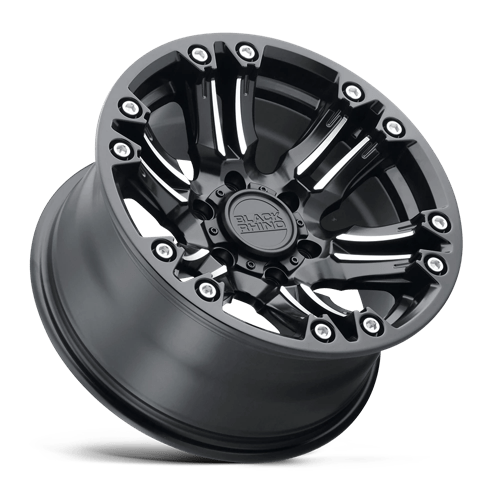 Black Rhino ASAGAI Matte Black & Machined W/ Stainless Bolts 20x9.5 -18 6x139.7mm 112.1mm - WheelWiz
