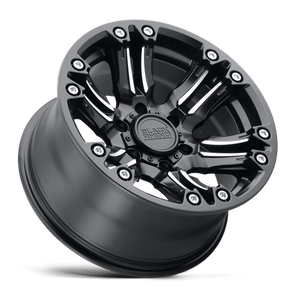 Black Rhino ASAGAI Matte Black & Machined W/ Stainless Bolts 17x8.5 -18 5x114.3mm 71.5mm - Wheelwiz