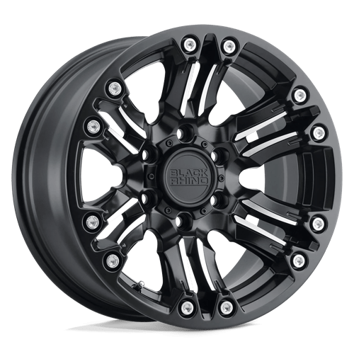 Black Rhino ASAGAI Matte Black & Machined W/ Stainless Bolts 20x9.5 +2 5x127mm 71.5mm - WheelWiz