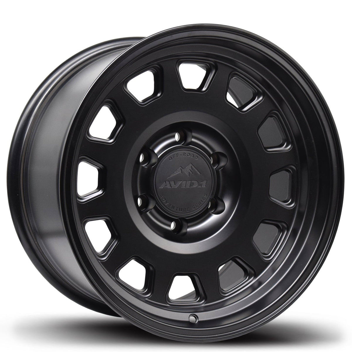AVID.1 AT-03 Matte Black 17x9 -12 5x127mm 71.5mm - Wheelwiz