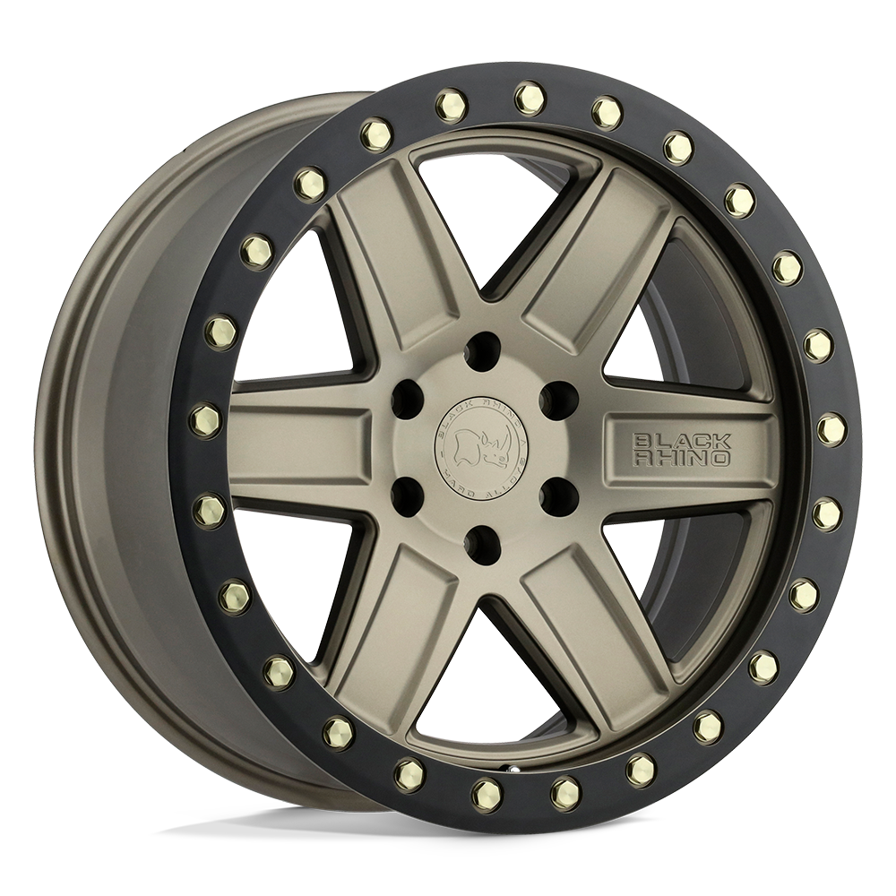 Black Rhino ATTICA Matte Bronze W/ Black Ring 17x9 +12 6x139.7mm 112.1mm - WheelWiz
