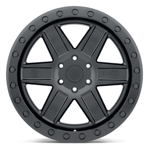 Black Rhino ATTICA Matte Black W/ Black Ring 20x9.5 -18 5x127mm 71.5mm - WheelWiz