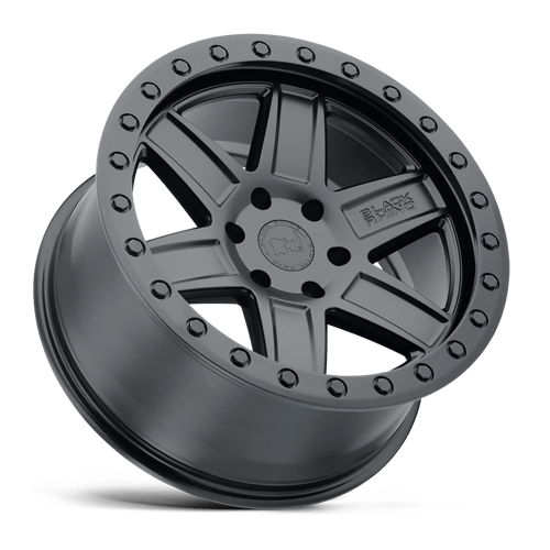 Black Rhino ATTICA Matte Black W/ Black Ring 20x9.5 +12 6x139.7mm 112.1mm - Wheelwiz