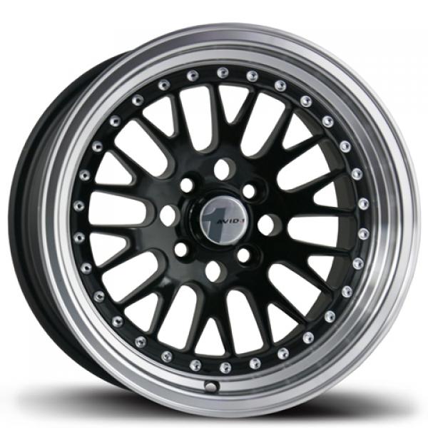 AVID.1 AV-12 Gloss Black 15x8 +25 4x100mm 73.1mm - Wheelwiz