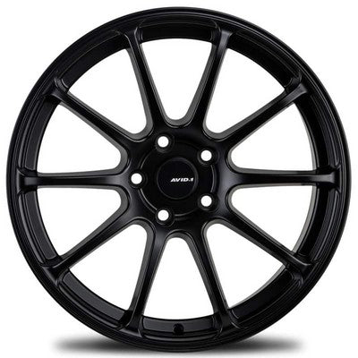AVID.1 AV-27 Matte Black 18x8.5 +35 5x114.3mm 73.1mm - Wheelwiz