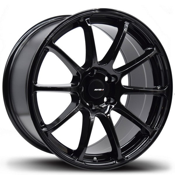AVID.1 AV-27 Gloss Black 18x9.5 +38 5x114.3mm 73.1mm - Wheelwiz