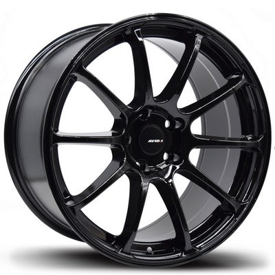 AVID.1 AV-27 Gloss Black 18x9.5 +38 5x114.3mm 73.1mm - Wheelwiz