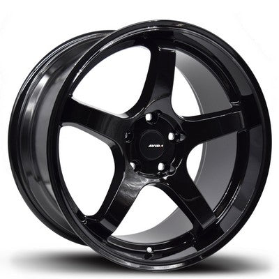 AVID.1 AV-28 Gloss Black 18x8.5 +35 5x114.3mm 73.1mm - Wheelwiz