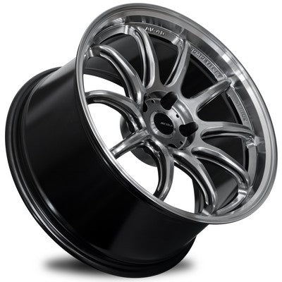 AVID.1 AV-40 Hyper Black / Machined Lip 18x10.5 +22 5x114.3mm 73.1mm