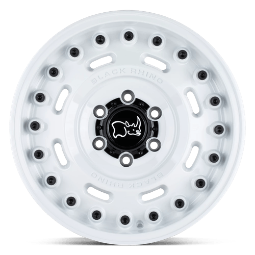 Black Rhino AXLE Gloss White 17x9.5 -18 5x127mm 71.5mm - Wheelwiz