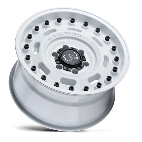 Black Rhino AXLE Gloss White 17x9.5 -18 5x127mm 71.5mm - Wheelwiz