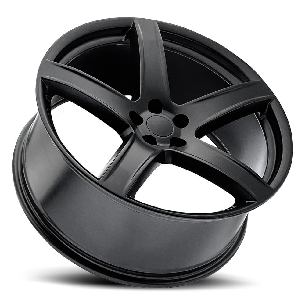Factory Reproductions FR 77 Satin Black 22x9.5 +18 5x115mm 71.5mm
