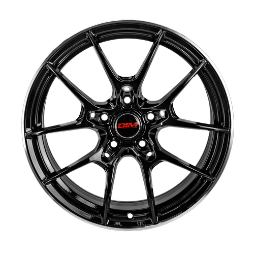 DIM WC001 Black Silver Lip 18x8 +33 5x114.3mm 0mm - Wheelwiz