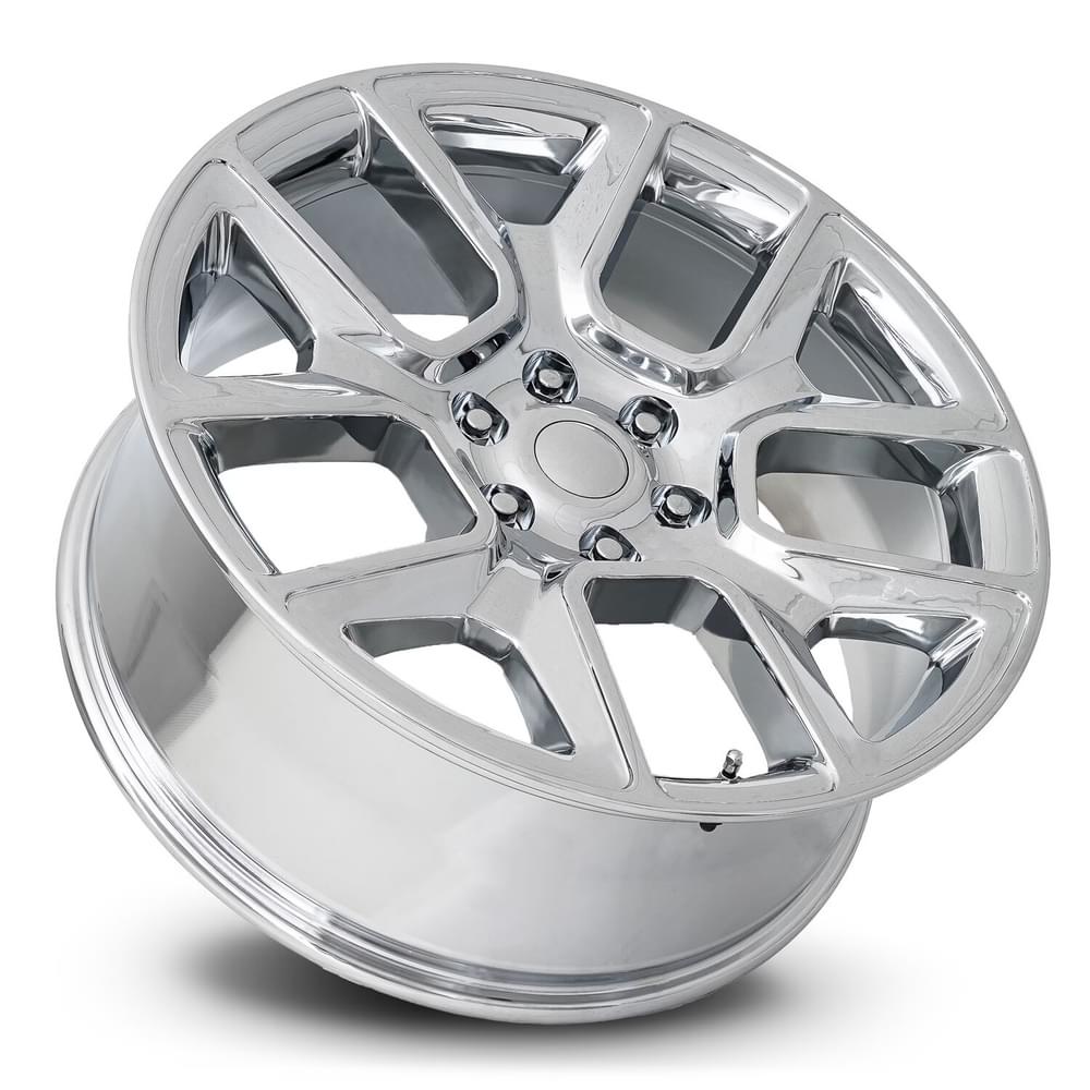 Factory Reproductions FR 76 Chrome 22x9 +15 6x139.7mm 77.8mm