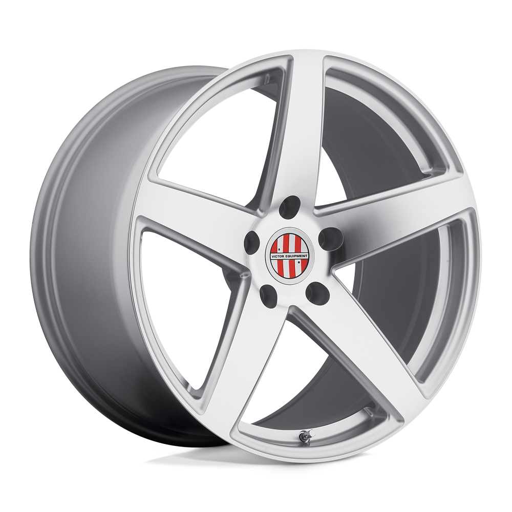 Victor Equipment BADEN Silver W/ Mirror Cut Face 20x8.5 +45 5x130mm 71.5mm - WheelWiz