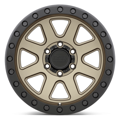 Black Rhino BAKER Matte Bronze W/ Black Ring 20x9 +12 6x114.3mm 76.1mm - WheelWiz