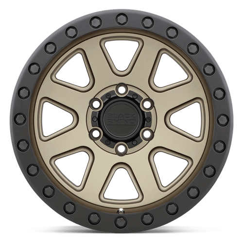 Black Rhino BAKER Matte Bronze W/ Black Ring 18x9 +12 6x139.7mm 112.1mm - Wheelwiz
