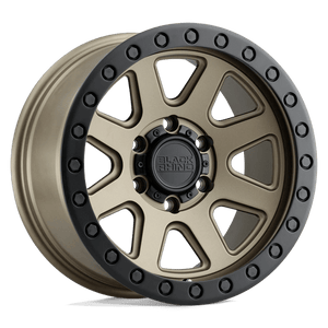 Black Rhino BAKER Matte Bronze W/ Black Ring 18x9 +12 6x139.7mm 112.1mm - Wheelwiz