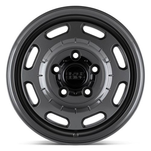 Black Rhino BANDOLIER Gloss Gunmetal 17x8 +45 5x130mm 78.1mm - Wheelwiz