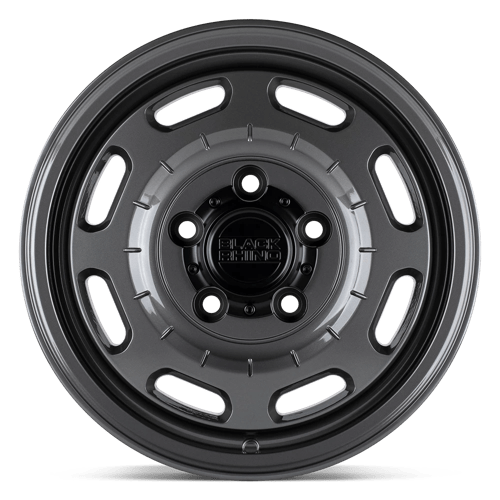Black Rhino BANDOLIER Gloss Gunmetal 16x8 +45 5x160mm 65.1mm - WheelWiz