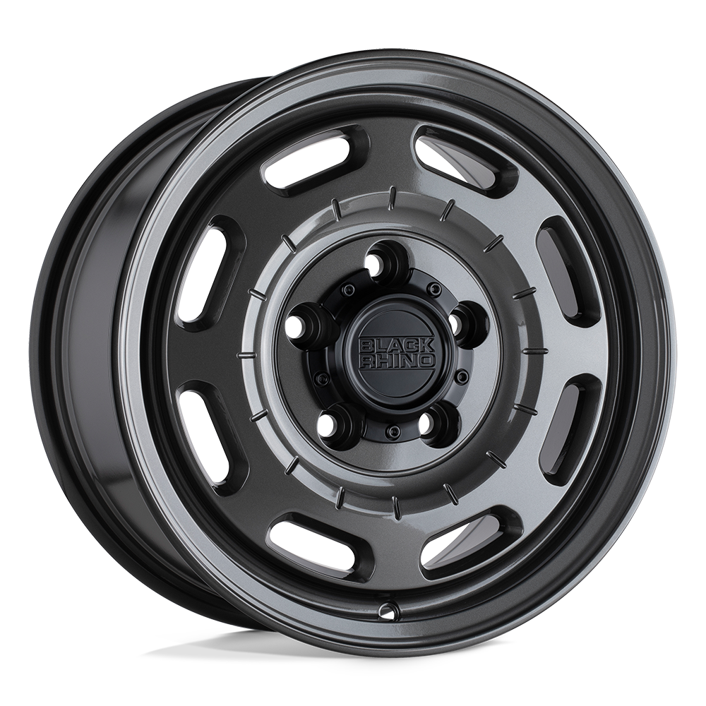 Black Rhino BANDOLIER Gloss Gunmetal 17x8 +38 6x130mm 84.1mm - WheelWiz