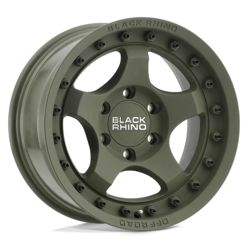Black Rhino BANTAM Olive Drab Green 17x8.5 -10 5x127mm 71.5mm - WheelWiz