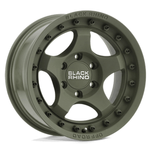 Black Rhino BANTAM Olive Drab Green 17x8.5 -10 5x127mm 71.5mm - WheelWiz