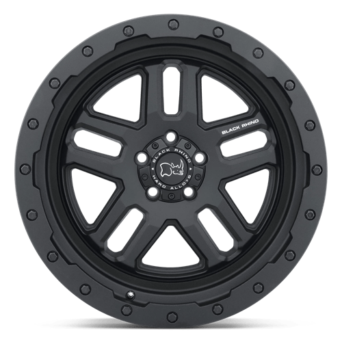 Black Rhino BARSTOW Textured Matte Black 20x9.5 +12 6x120mm 67.1mm - WheelWiz