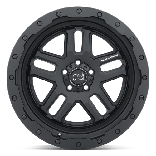 Black Rhino BARSTOW Textured Matte Black 20x9.5 +12 6x139.7mm 112.1mm - Wheelwiz