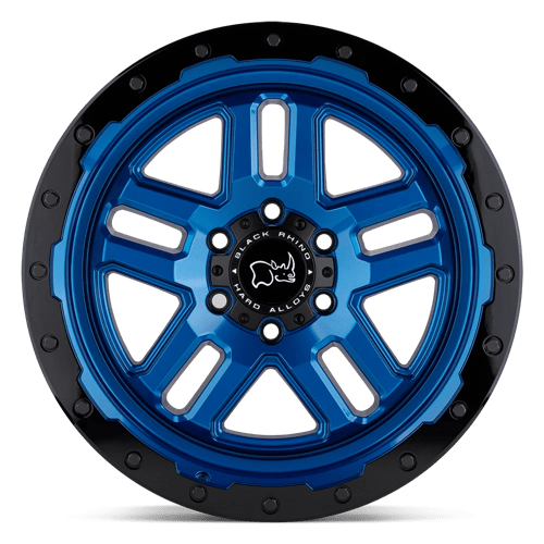Black Rhino BARSTOW Dearborn Blue W/ Black Ring 20x9.5 +12 6x135mm 87.1mm - Wheelwiz