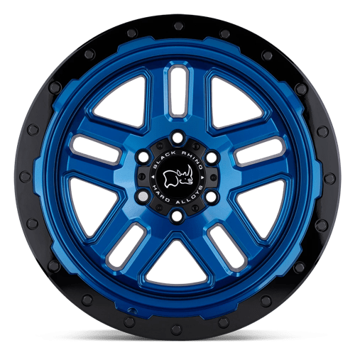 Black Rhino BARSTOW Dearborn Blue W/ Black Ring 17x9.5 +12 6x139.7mm 112.1mm - Wheelwiz
