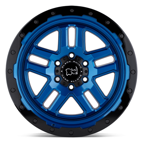 Black Rhino BARSTOW Dearborn Blue W/ Black Ring 20x9.5 -18 6x139.7mm 112.1mm - WheelWiz