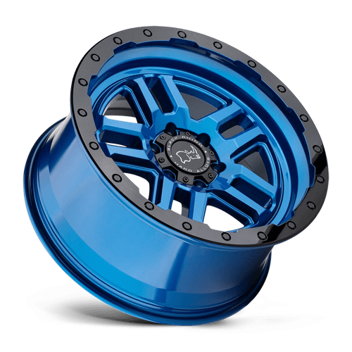 Black Rhino BARSTOW Dearborn Blue W/ Black Ring 17x9.5 +12 6x135mm 87.1mm - WheelWiz