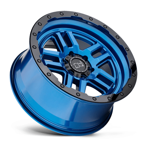 Black Rhino BARSTOW Dearborn Blue W/ Black Ring 20x9.5 +12 6x135mm 87.1mm - Wheelwiz