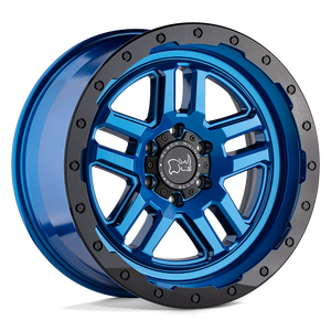 Black Rhino BARSTOW Dearborn Blue W/ Black Ring 17x9.5 -18 5x127mm 71.5mm - WheelWiz