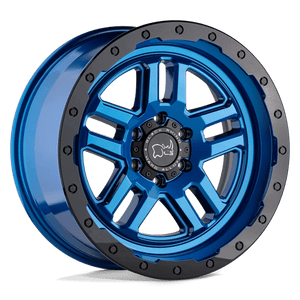 Black Rhino BARSTOW Dearborn Blue W/ Black Ring 18x9.5 +12 6x139.7mm 112.1mm - Wheelwiz