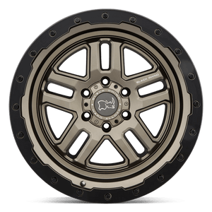Black Rhino BARSTOW Matte Bronze W/ M-black Ring 20x9.5 +12 6x139.7mm 112.1mm - Wheelwiz